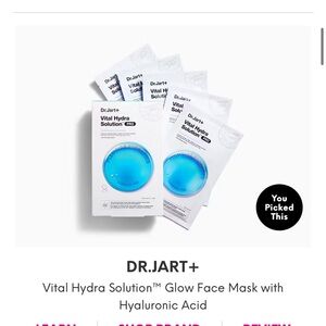 Dr Jart Vital Hydra Solution Glow Face Mask (5 masks)
